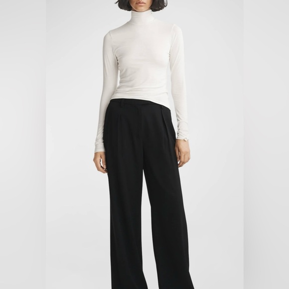 Rag & Bone “Luca” stretch-knit longsleeved turtleneck top-fresh white size XS - Picture 5 of 16